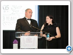 Amy and Jeff Feinberg were honored by the Peabody Chabad on October 27, 2016